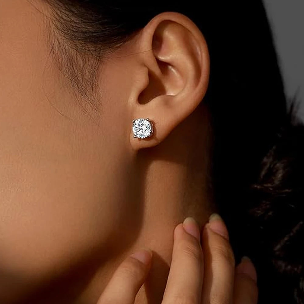 Moissanite Earring Studs