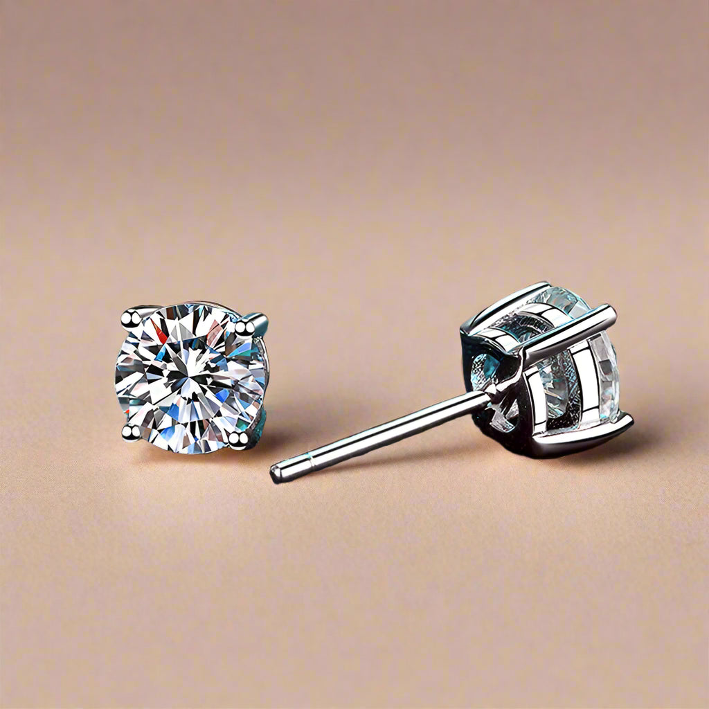 Moissanite Earring Studs