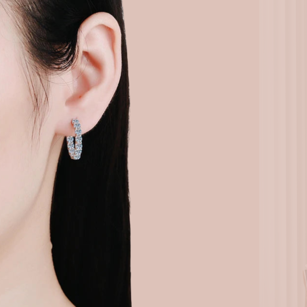 Moissanite Hoops