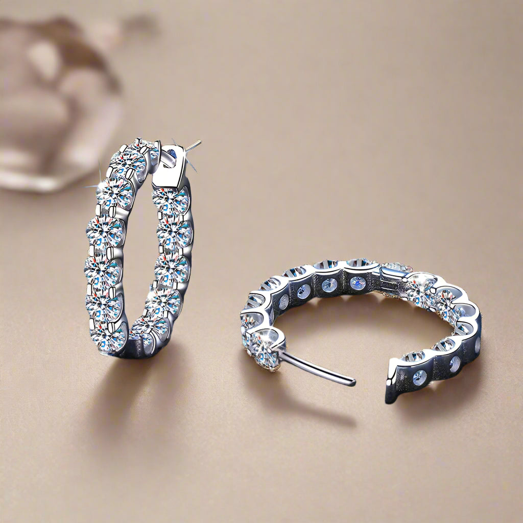 Moissanite Hoops