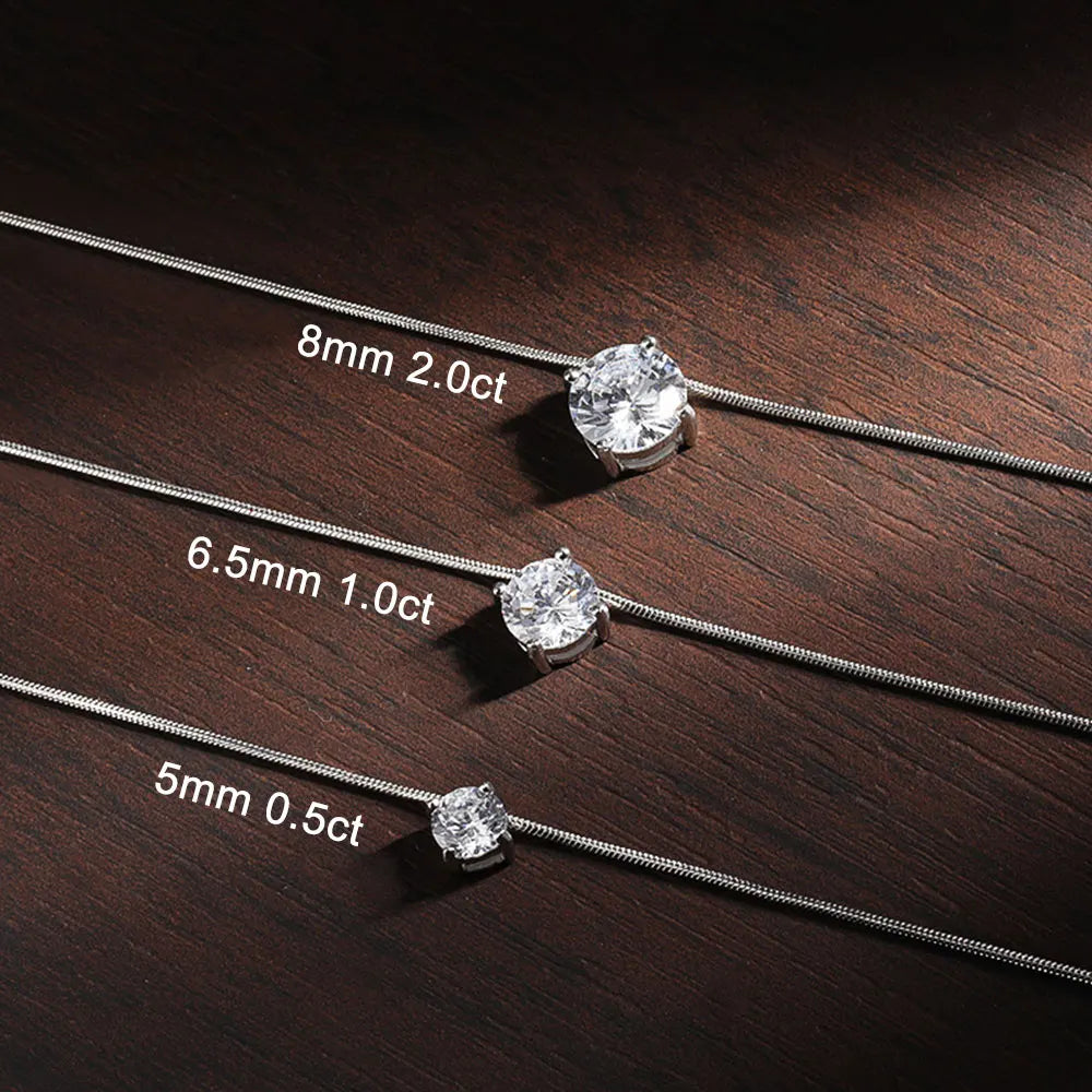 Moissanite Pendant Necklace