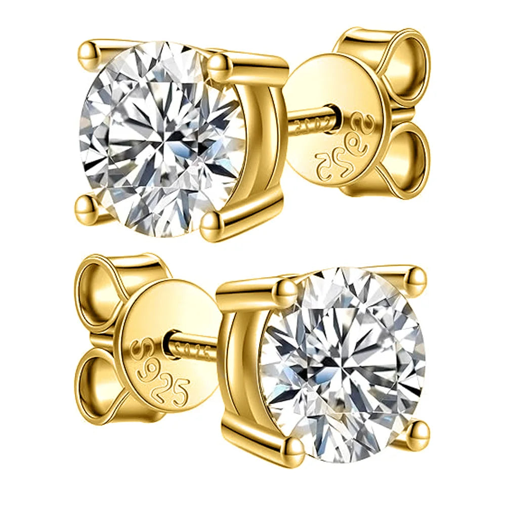 Moissanite Earring Studs
