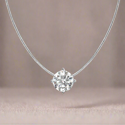 Moissanite Pendant Necklace